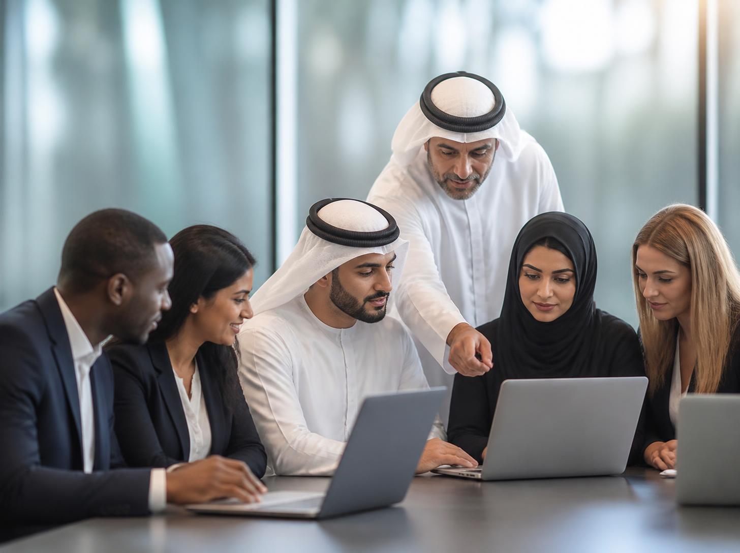 Customized Programs – executive briefing Abu Dhabi Executive briefing for a GCC leadership team on AI governance, delivered by an AY&R practitioner